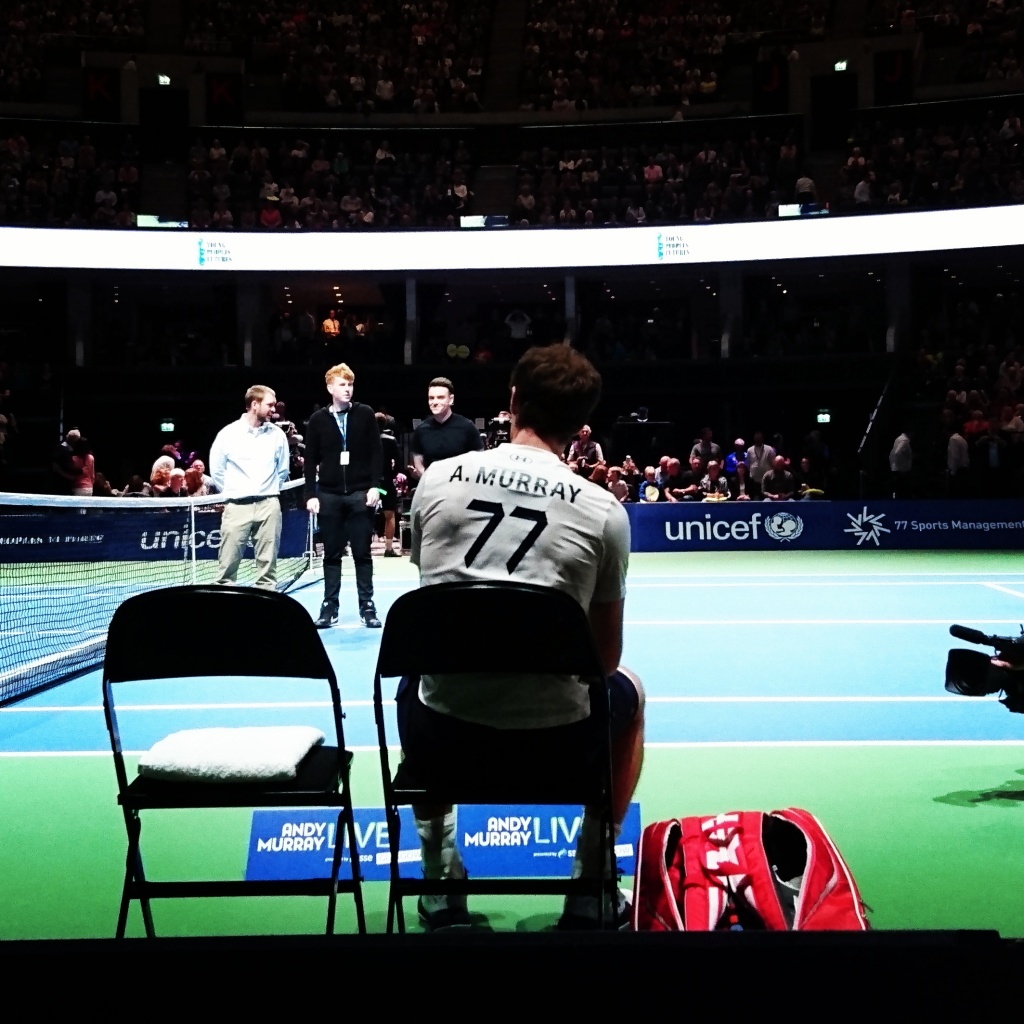 Andy Murray lies in waiting