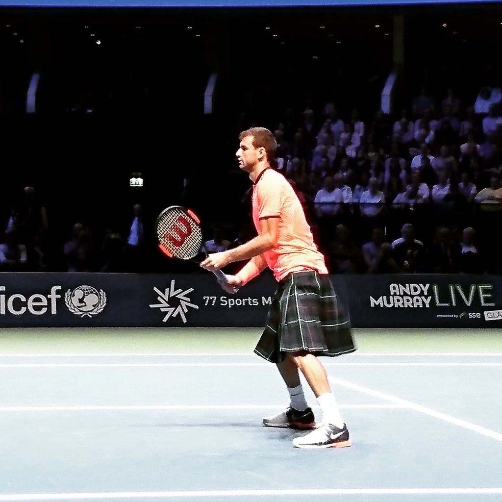 Grigor Dimitrov may have found the best possible way to endear himself to a Scottish crowd