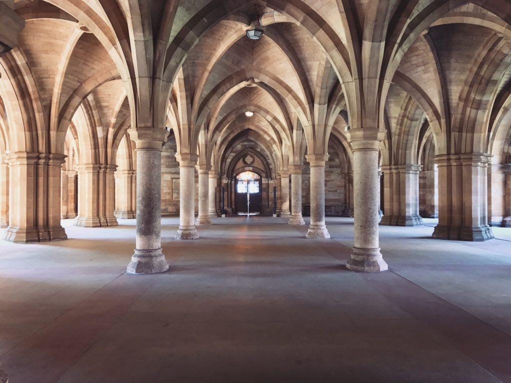 Picture of the Cloisters at the University of Glasgow