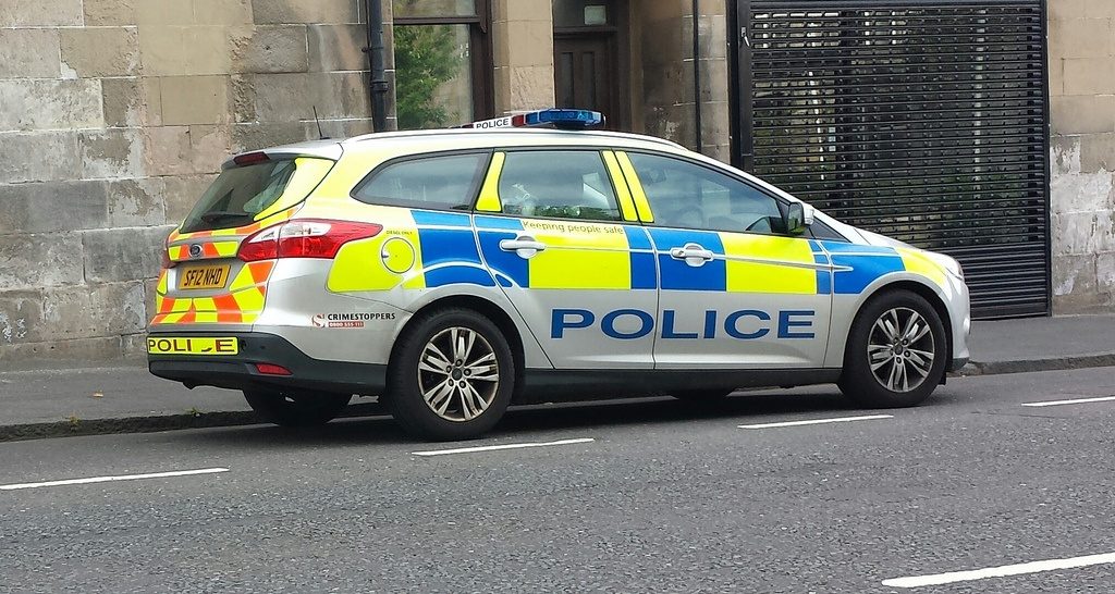 Scottish police car 