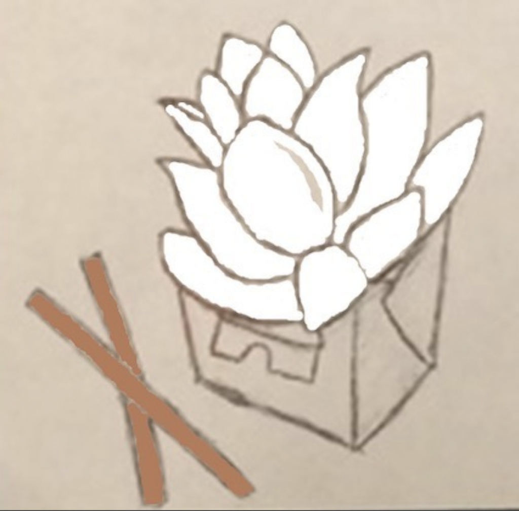 Illustration of lotus restaurant