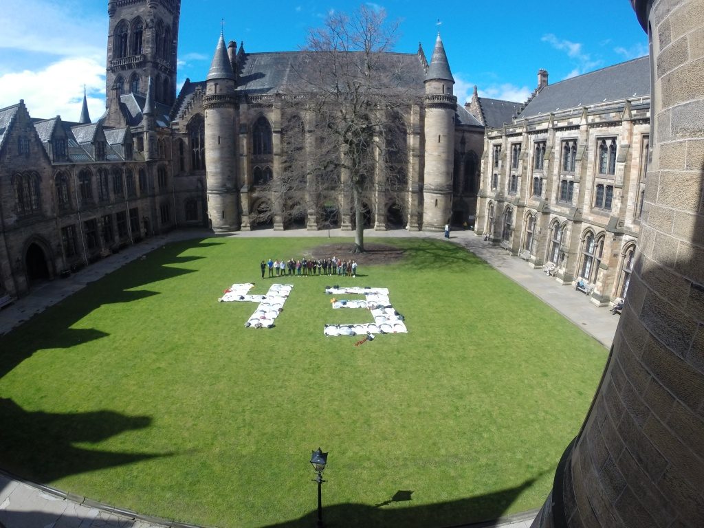 Glasgow students stand in solidarity with Mexico's 43 disappeared
